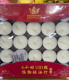 đèn cầy vĩ bơ 4h trắng