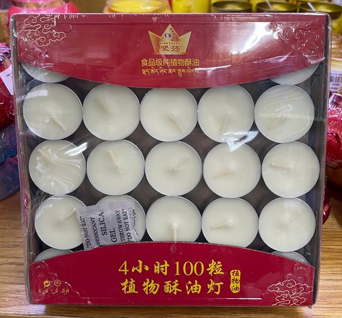 đèn cầy vĩ bơ 4h trắng