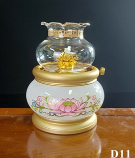 ĐÈN DẦU D11 LỚN TRẮNG