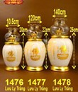 đèn dầu lưu ly kinh 1476 trắng