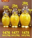 đèn dầu lưu ly kinh 1477 vàng