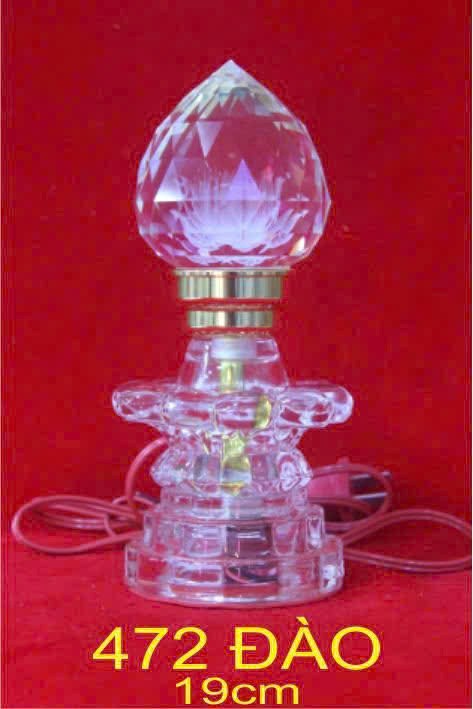 đèn pha lê 472 đào