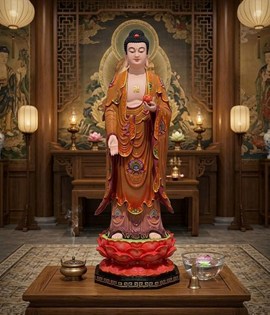 di đà đứng áo màu cổ 80cm