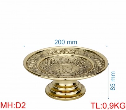 DĨA ĐỒNG D2 - 20cm