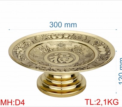 DĨA ĐỒNG D4 - 30cm
