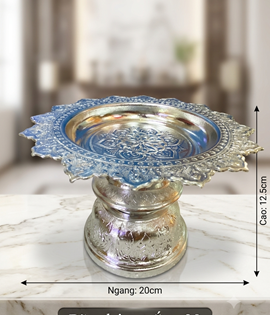 DĨA NHÔM TRẮNG 20cm