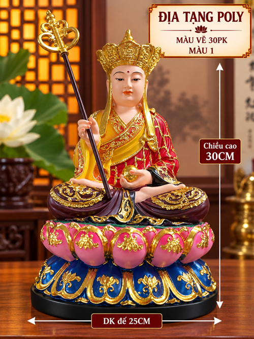 địa tạng poly màu vẽ 30pk màu 1
