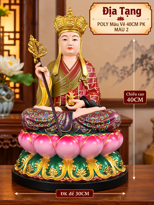 địa tạng poly màu vẽ 40pk màu 2