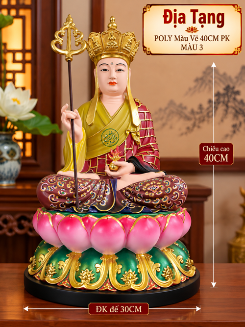 địa tạng poly màu vẽ 40pk màu 3