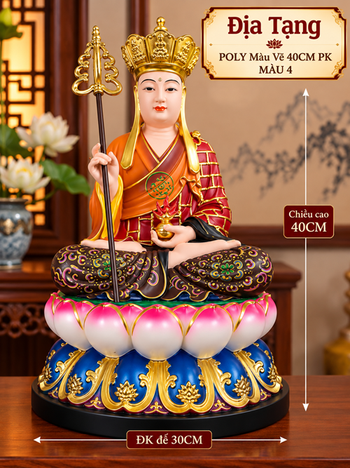 địa tạng poly màu vẽ 40pk màu 4