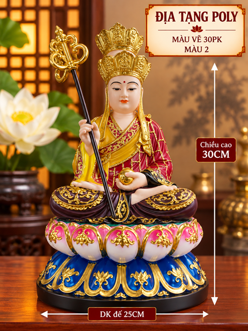 địa tạng poly màu vẽ 30pk màu 2
