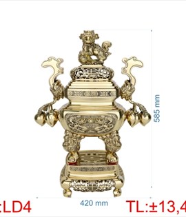 đỉnh lư đào 4 - 59CM