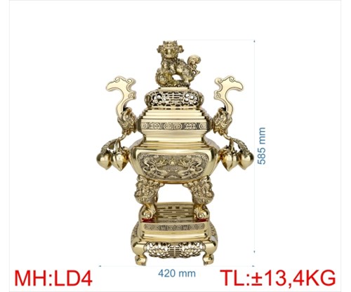 đỉnh lư đào 4 - 59CM