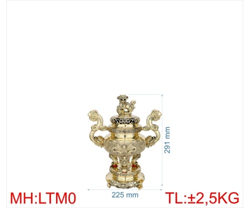 đỉnh lư tròn tay mây LTTM0 -29CM