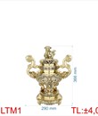 đỉnh lư tròn tay mây LTTM1 - 37CM