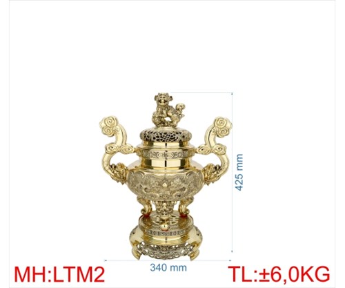 đỉnh lư tròn tay mây LTTM2- 43CM