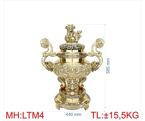 đỉnh lư tròn tay mây LTTM4- 60CM