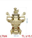 đỉnh lư tròn tay mây LTTM4- 60CM