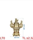 đỉnh lư tròn tay rồng LT0 - 29CM