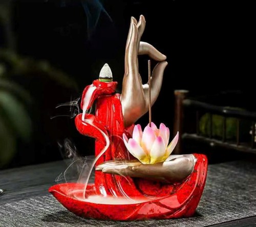 Đốt trầm bàn tay 0092 màu đỏ