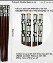 Đũa gỗ trắc cẩn