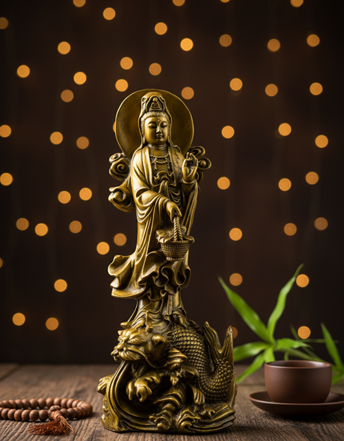 quan âm đứng 23cm