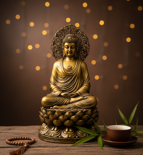 tượng di đà 48cm lẻ