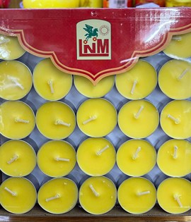 đèn cầy vĩ bơ 4h vàng