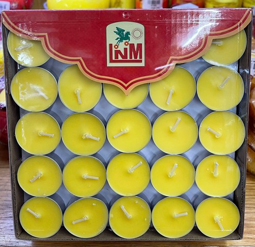 đèn cầy vĩ bơ 4h vàng