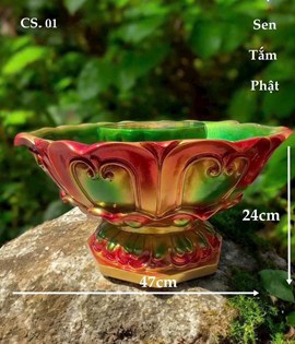 CHẬU TẮM PHẬT MÀU CỔ CS01