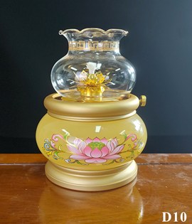 ĐÈN DẦU D10 NHỎ VÀNG