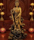 quan âm đứng rồng 50cm