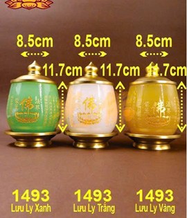 chung nước lưu ly kinh trung 1493 xanh