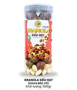 GRANOLA SIÊU HẠT 500GR (CHƯA BÓC VỎ)
