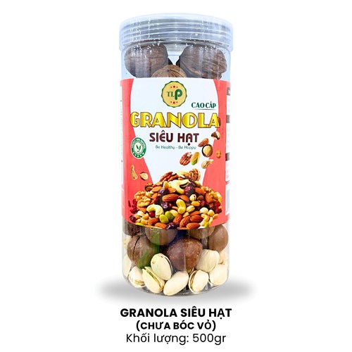 GRANOLA SIÊU HẠT 500GR (CHƯA BÓC VỎ)