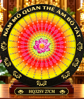 Hào Quang 32SV 27CM SEN QUAN ÂM VIỀN ĐEN