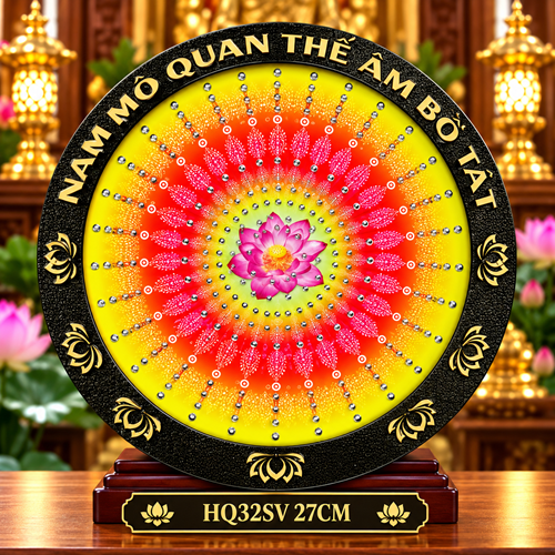 Hào Quang 32SV 27CM SEN QUAN ÂM VIỀN ĐEN