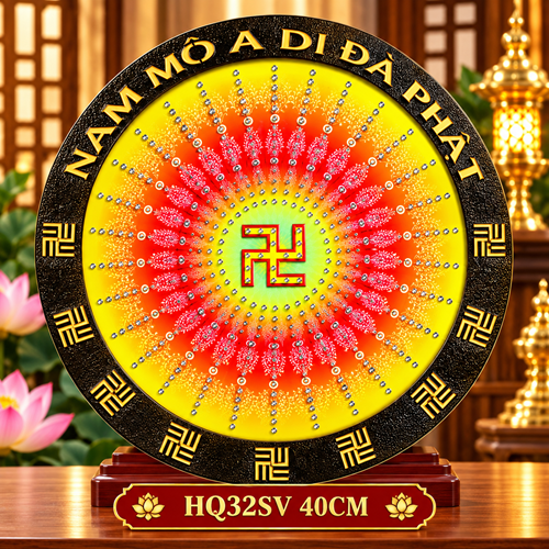 Hào Quang 32SV 40CM VẠN DI ĐÀ VIỀN ĐEN