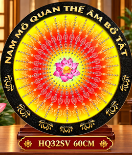 Hào Quang 32SV 60CM SEN QUAN ÂM VIỀN ĐEN