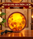 HÀO QUANG SEN TRÒN 25CM VÀNG