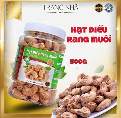 HẠT ĐIỀU RANG MUỐI 500GR