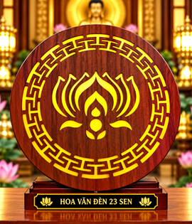 HOA VĂN ĐÈN 23CM SEN