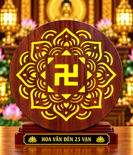 HOA VĂN ĐÈN 23CM VẠN