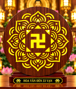 HOA VĂN ĐÈN 33CM VẠN