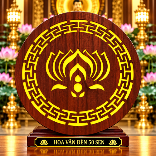 HOA VĂN ĐÈN 50CM SEN