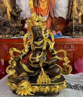 hoàng thần tài đẹp 30cm dát vàng