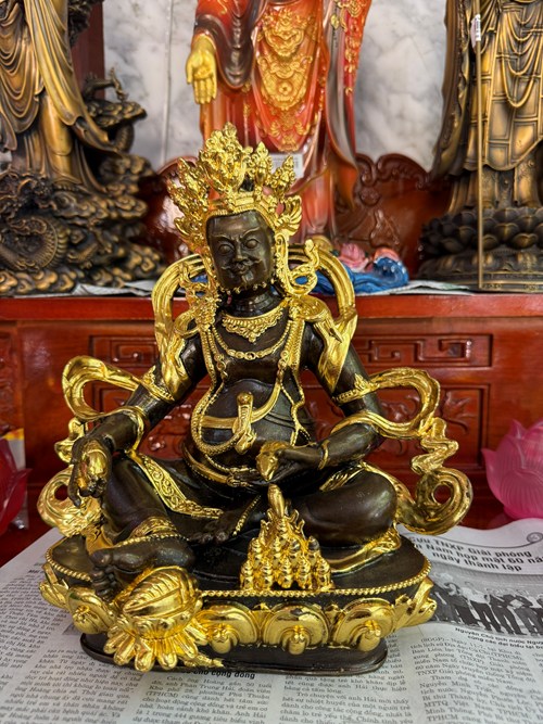 hoàng thần tài đẹp 30cm dát vàng