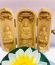 Hộp Gỗ 3 Mặt Phật Nhỏ 5