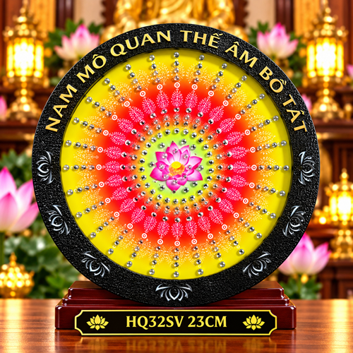 Hào Quang 32SV 23CM SEN QUAN ÂM VIỀN ĐEN