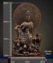 quan âm tự tại bài kinh 30cm nâu